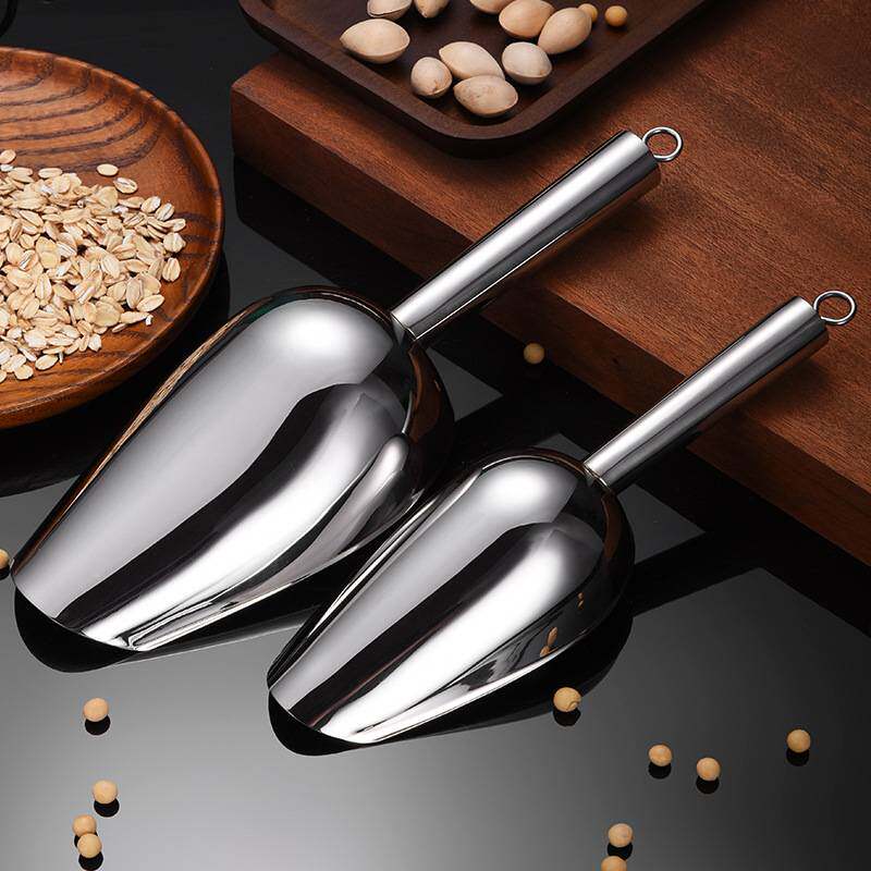 无磁不锈钢冰铲茶叶谷物批发铲铲铲厨房加厚干果面粉薯条工具铲铲
