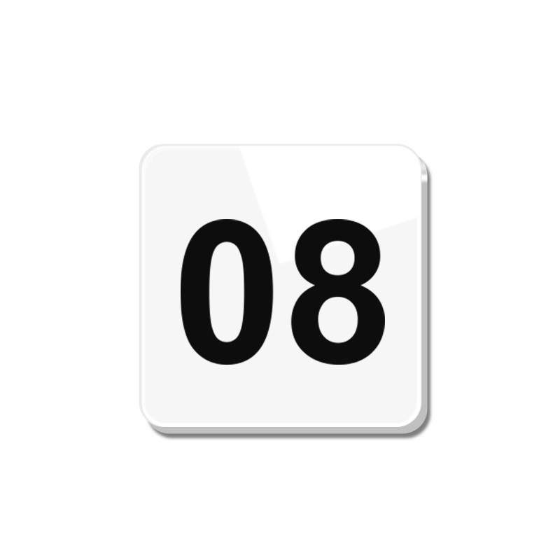 亚克力数字号码牌标识贴餐饮饭店餐厅包厢桌子座位编号桌号贴纸酒店房间网吧储物柜子更衣室房门序号防水墙贴