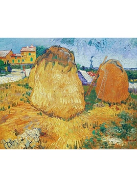 印象派画家梵高世界名画版画复刻中古风油画高级感打印装饰画画芯