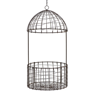 铁艺鸟笼大号吊篮户外花园装饰挂盆吊盆ins风花园杂货垂吊饰品