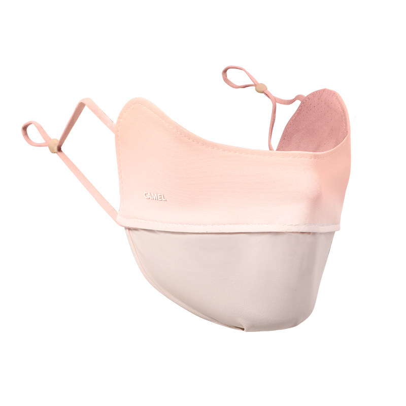 骆驼腮红防晒口罩护眼角女立体3d户外防紫外线夏透气开车全脸面罩