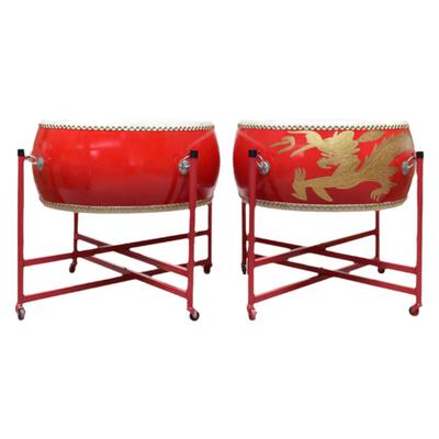 牛皮大鼓中声实木演出道具鼓