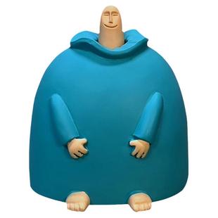 生日礼物蓝胖中指摆件女生送礼物男生朋友同事搞笑沙雕好玩的东西