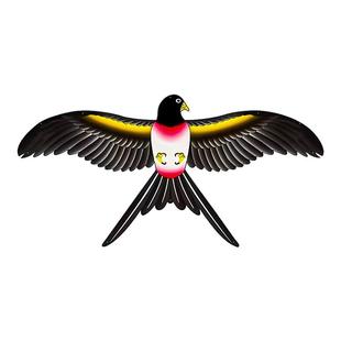 儿童新款手持鱼竿易飞燕子老鹰仿真动态风筝小孩子专用纸鸢探春男