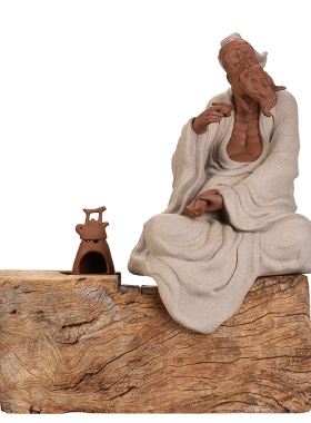 滢鑫陶瓷茶圣陆羽桌面室内雕像