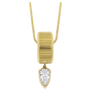 官方ALP JEWELRY晚婚欧美时尚水晶水滴吊坠项链复古轻奢高级感