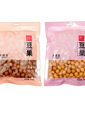 麦花鱼皮花生豆皮薄不硬怀旧零食