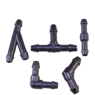 通用汽车雨刷壶喷水管L接头三通直通Y通玻璃清洗器T型雨刮连接管