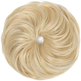 欧美假发女皮筋长须卷发圈假发包自然蓬松盘发器花苞头假发圈wigs