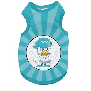 御三家新叶喵润水鸭精灵宝可梦吼叫尾宠物背心狗狗猫咪防掉毛衣服