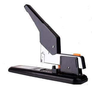 得力订书机大号大型加厚100页订书器学生订厚书办公装订机用品订本子省力型加厚长臂200张订书针重型钉书机