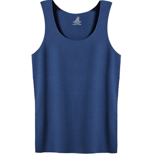 稻草人无痕背心男士薄款跨栏打底无袖上衣莫代尔汗衫男DC229602