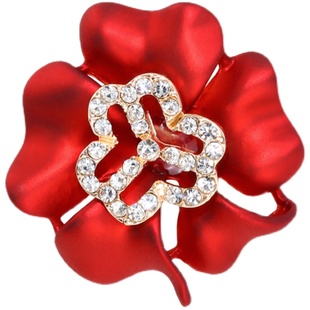 妇联标志胸针红色珐琅胸花西装外套胸章徽章三八妇女节配饰品定制