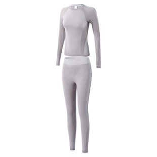运动滑雪速干衣女秋冬户外跑步登山训练排汗压缩保暖内衣功能套装
