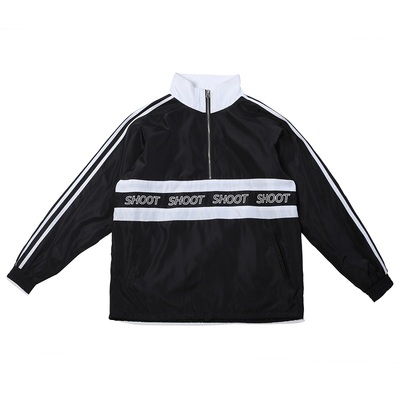 美潮鸭潮牌shoot复古街舞冲锋衣