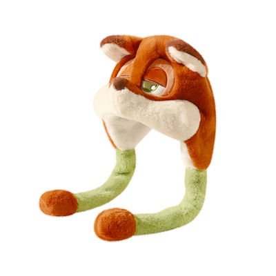 疯狂动物城毛绒帽子女冬季