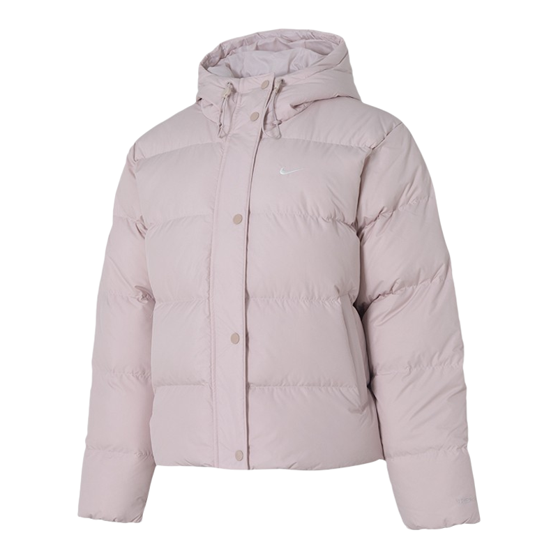 耐克女装2025冬季宽松拒水保暖连帽短款运动羽绒服外套IH0728-667