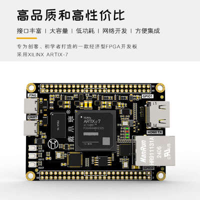 Artix7核心板 FPGA开发板XILINX XC7A35T 100T/200T A7-Lite工控