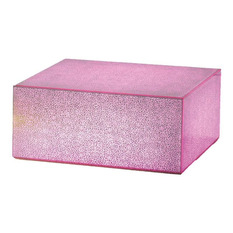 意大利进口GLAS ITALIA Crack 系列碎裂星河玻璃茶几家居装饰边几