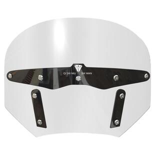 适用于摩托车豪爵TR300都市版前挡风玻璃改装印第安风格风挡配件