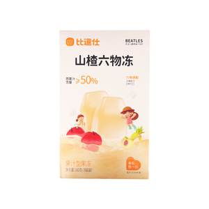 比逗仕山楂六物冻果汁型果冻布丁0脂低钠独立小包装儿童休闲零食