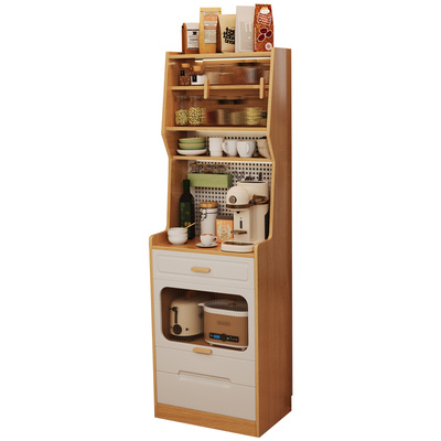 60cm餐边柜小户型50cm靠墙窄型高柜厨房靠墙一体茶水柜酒柜储物柜