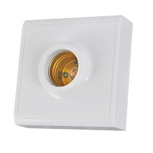 雷朗士明装E27螺口灯座LED灯泡螺旋灯头螺纹灯口家用节能灯底座