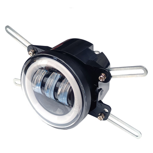 汽车改装3寸雾灯透镜LED黄白双光圈装饰灯天使眼日间行车灯带转向