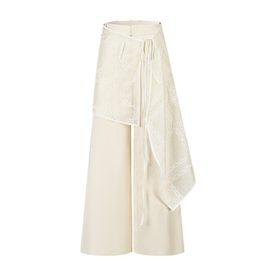 早春可拆卸蕾丝休闲裤西装裤子女