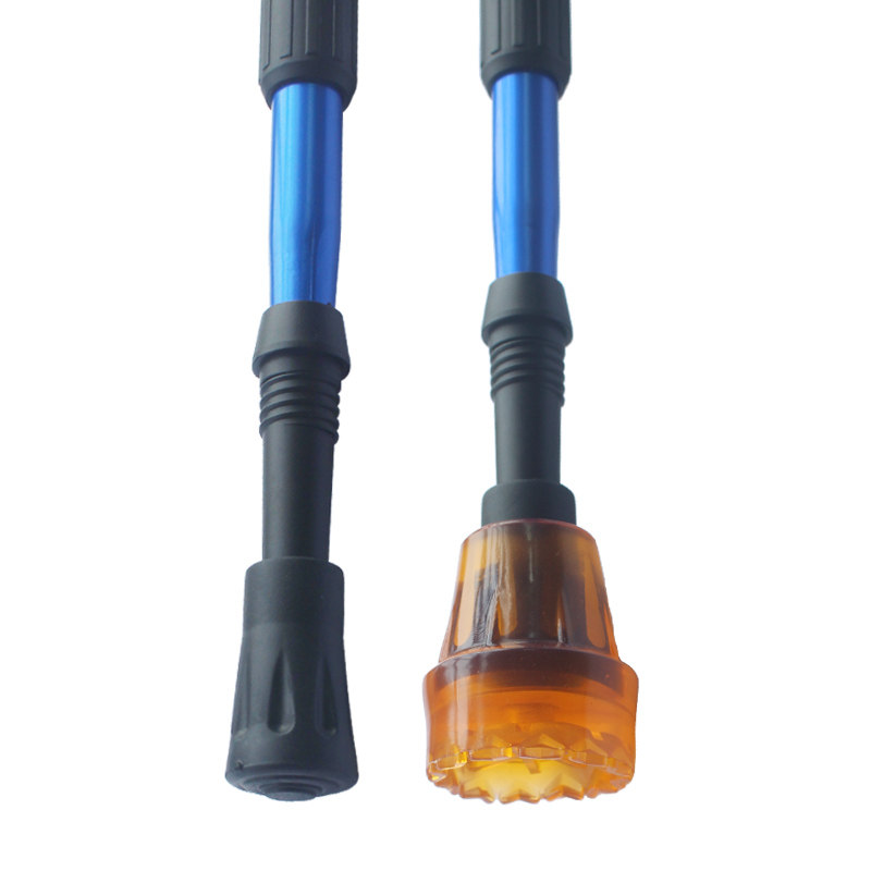 登山杖牛筋尖皮头脚垫子拐杖保护防滑脚套手杖橡胶头静音配件耐磨