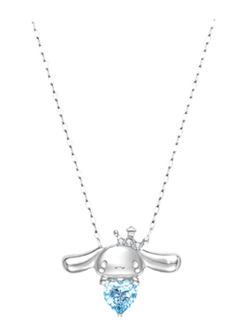 潮色绘三丽鸥玉桂狗纯银项链女款