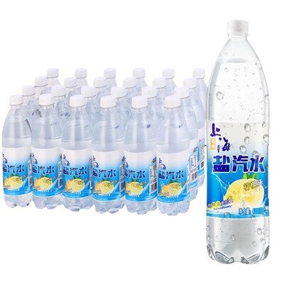 上海盐汽水600ml*24大瓶装整箱0糖解渴补盐批发团购柠檬夏日消暑