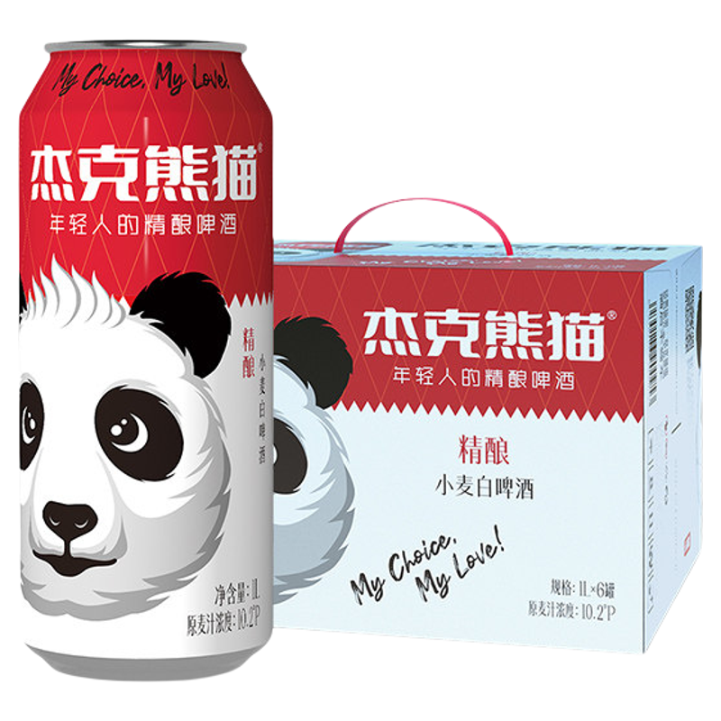 杰克熊猫精酿啤酒330ml*24