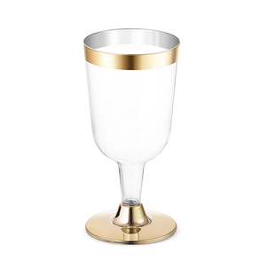 160ml高脚杯10只一次性航空杯水杯公司团建聚会西餐透明航空杯