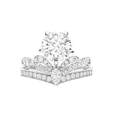 精工版爱翼初旭鹭羽繁花钻戒