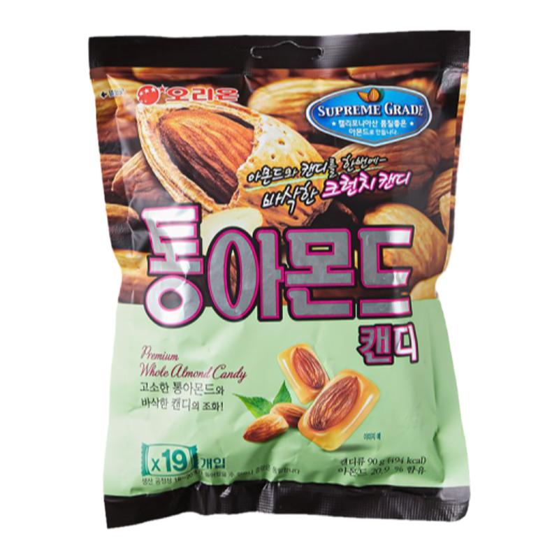 2袋包邮好丽友韩国扁桃仁硬糖