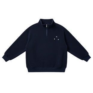 胖男童加绒半高领卫衣保暖中大童青少年大码加肥加大上衣秋冬新款