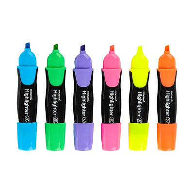 慕那美荧光笔大容量12色