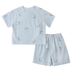 儿童睡衣夏薄款男女童透气短袖两件套装婴幼儿分体衣服宝宝家居服