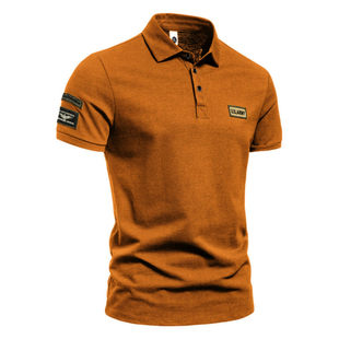 Men's Stand Collar Cotton T Shirt Camisa Polo Shirts男士polo