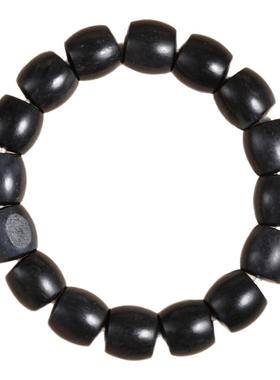 和田玉聚墨籽料青花直切手串