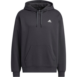 阿迪达斯卫衣外套男装冬季新款运动服加绒保暖连帽男士上衣套头衫