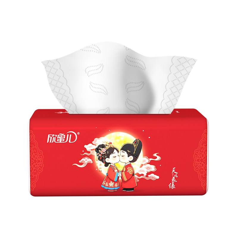结婚纸巾婚宴专用餐巾纸婚庆订婚抽纸
