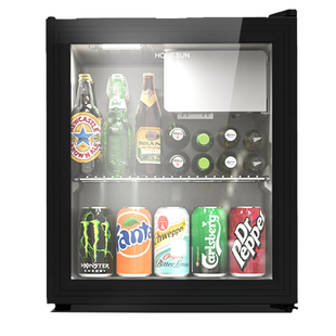 法国homesun冰吧家用客厅办公室小型透明单门冰箱茶叶保鲜冷藏柜