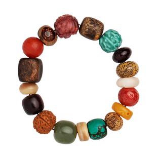 大善堂十八籽男款手串菩提和田玉多宝手链金刚手串文玩男士手持礼