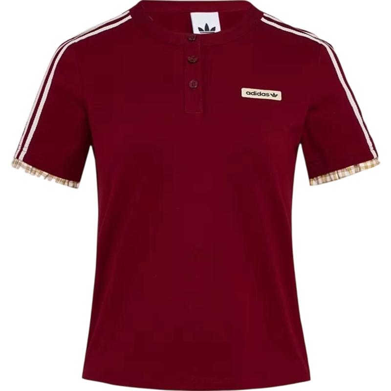 【自营】Adidas Original阿迪三叶草女子运动休闲短袖T恤KU9393