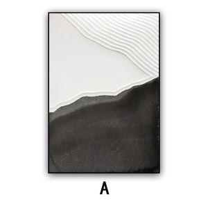 意式极简挂画现代风黑白灰高级感