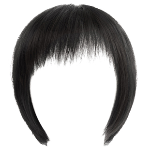 中老年假发全头套女真发全真人发薄款波波头妈妈化疗光头黑色短发