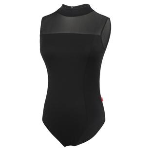 芭蕾舞练功服成人女体操服高胯导师立领形体服无袖背心艺考基训服
