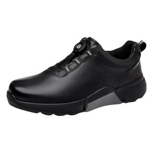 木林森冬季男鞋2025年新款运动休闲商务英伦软底老爹男款旋钮皮鞋